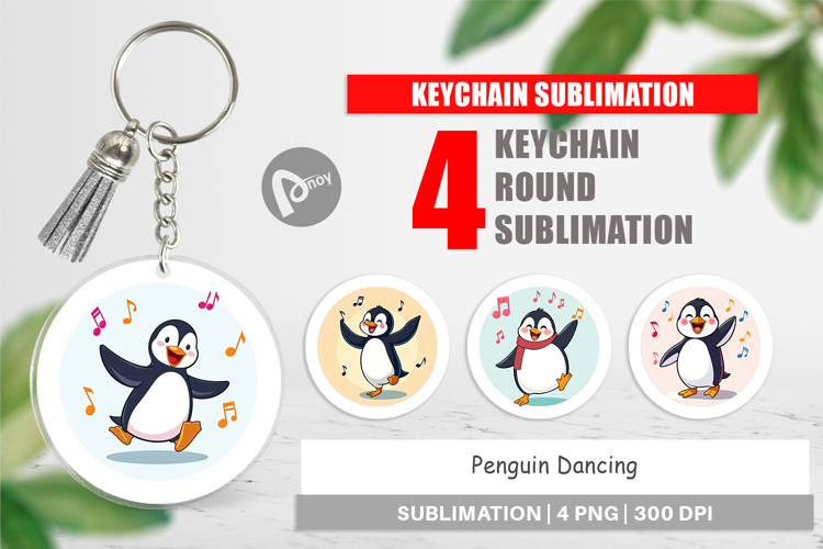 Keychain Penguin Dancing