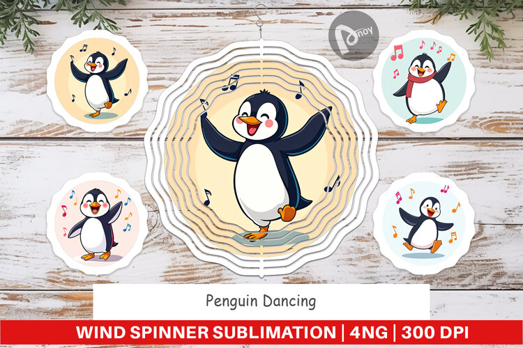 Wind Spinner Penguin Dancing example image 1
