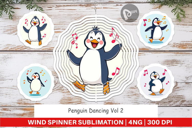 Wind Spinner Penguin Dancing example image 1