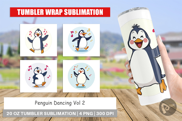 Tumbler Penguin Dancing