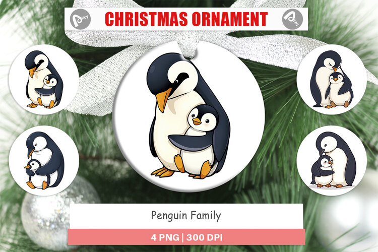 Ornament Penguin Family example image 1