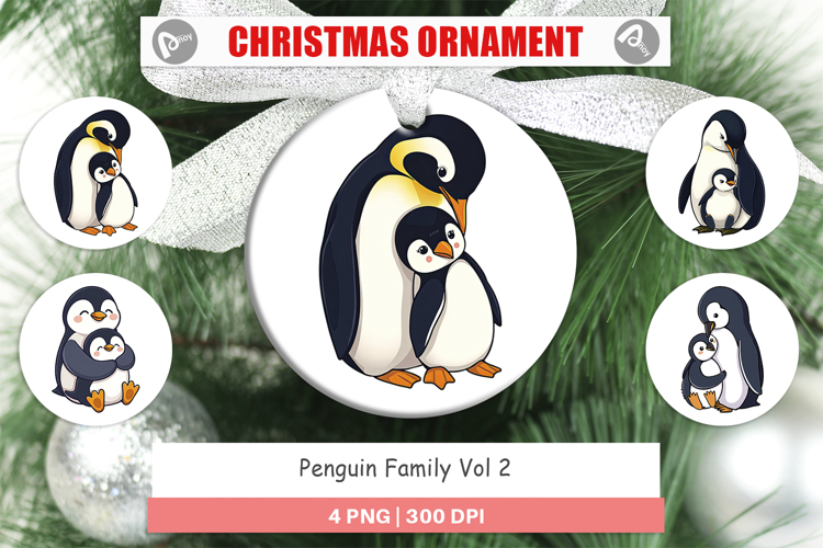 Ornament Penguin Family