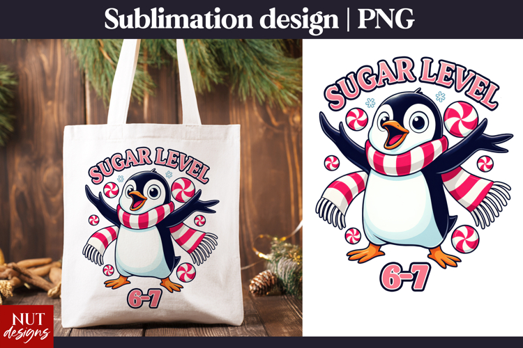 Funny Sugar Penguin 6-7 Meme Christmas t shirt sublimation