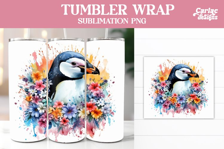 Penguin Tumbler Sublimation Wrap