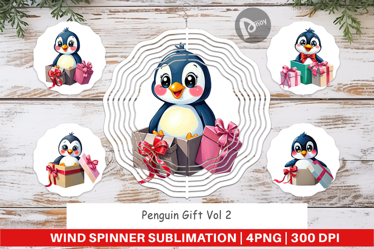 Wind Spinner Penguin Gift