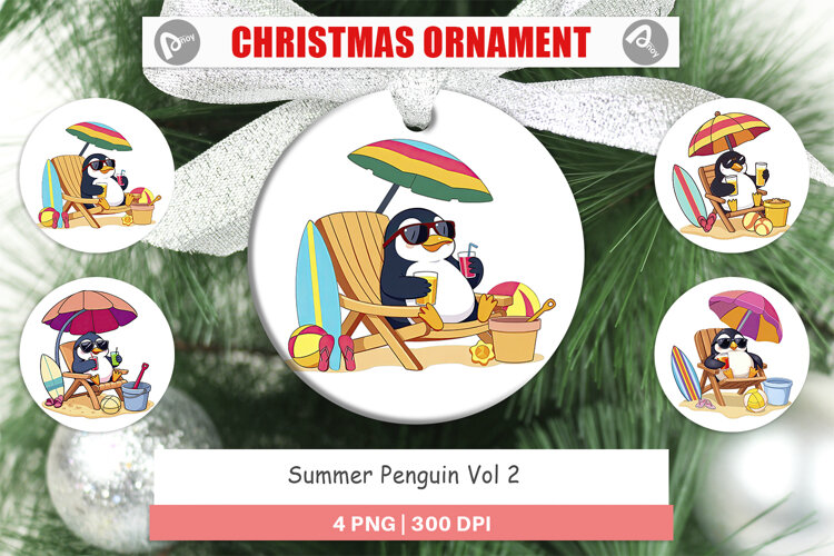 Ornament Summer Penguin example image 1