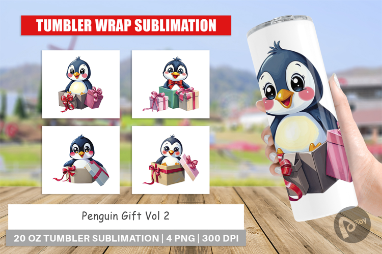 Tumbler Penguin Gift