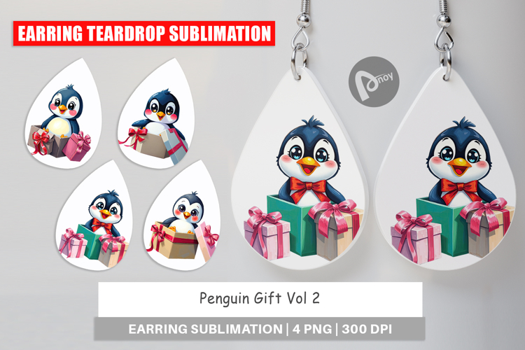 Earring Penguin Gift