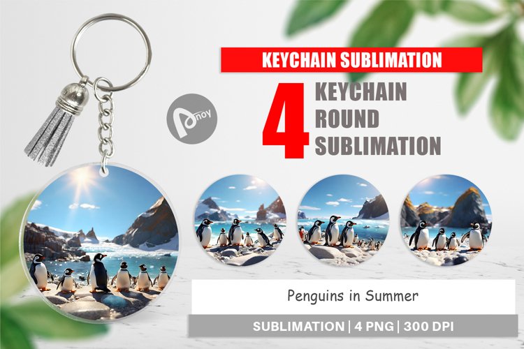 Keychain Penguins Summer