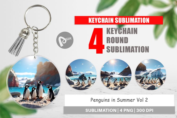 Keychain Penguins Summer