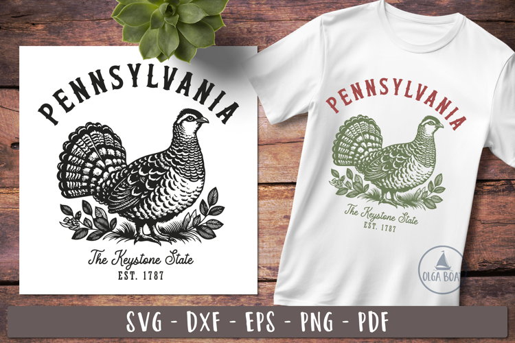 Pennsylvania svg | Vintage United states design