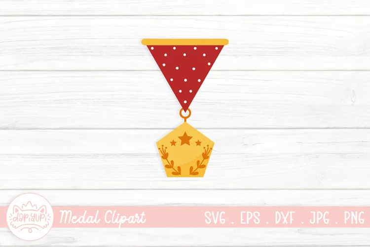 Winner Place Badge Clipart, Achievement SVG, Medal Trophy