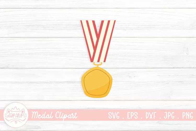 Winner Place Badge Clipart, Achievement SVG, Medal Trophy