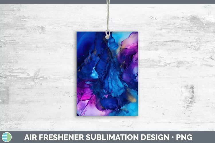 Periwinkle Air Freshener | Sublimation Car Freshener Designs