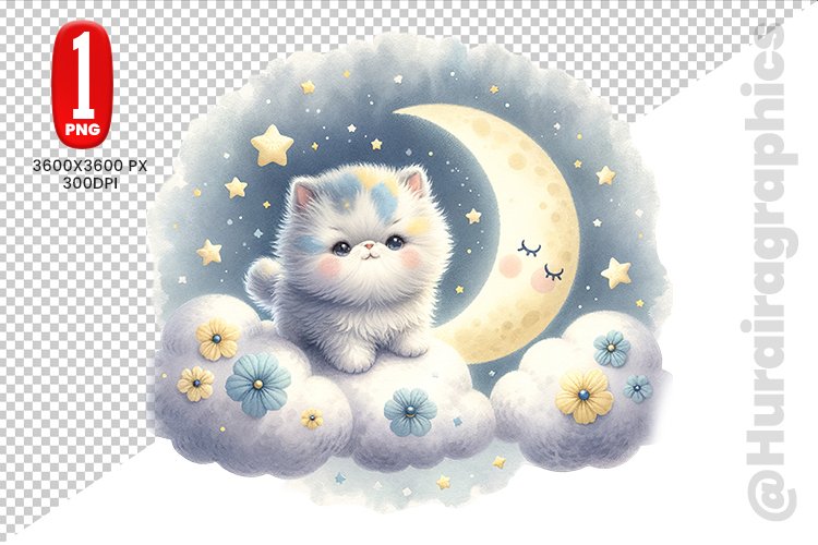 Cute Cat Clipart Image 18