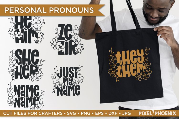 Personal Pronouns Cut files | My Pronouns SVG