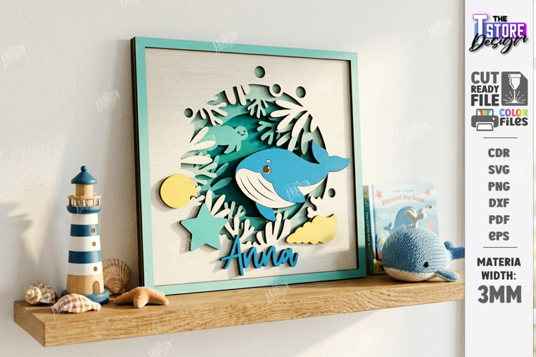 Baby Birth Announcement Laser Cut | Newborn | Nursery Decor