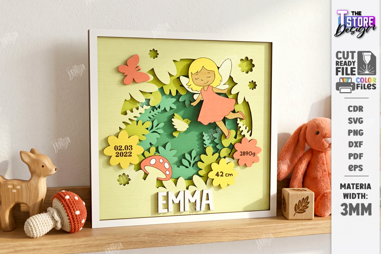 Baby Birth Announcement Laser Cut | Newborn | Nursery Decor