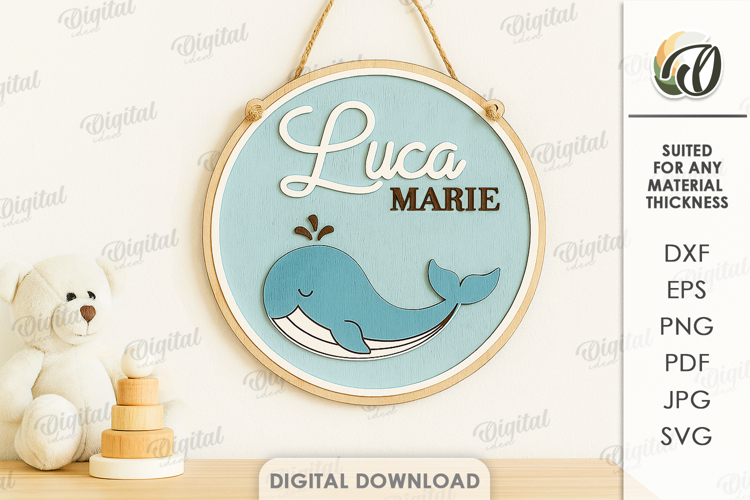 Personalized Childrens Sign Laser Cut. Kids Room Decor SVG