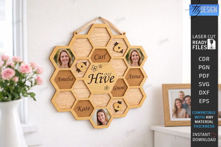 Personalized Family Wall Sign Laser Cut | Wall Decor | Home