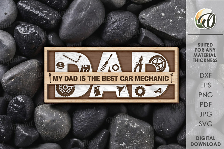 Personalized Gifts for Dad Laser Cut. Professional Decor SVG