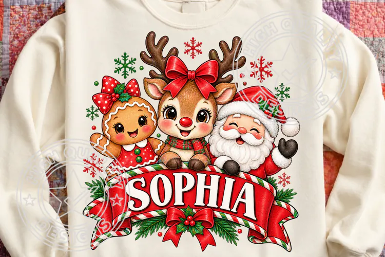 Personalized Kids Christmas Png