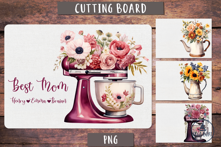 Personalized kitchen sublimation | Kitchen cutting board