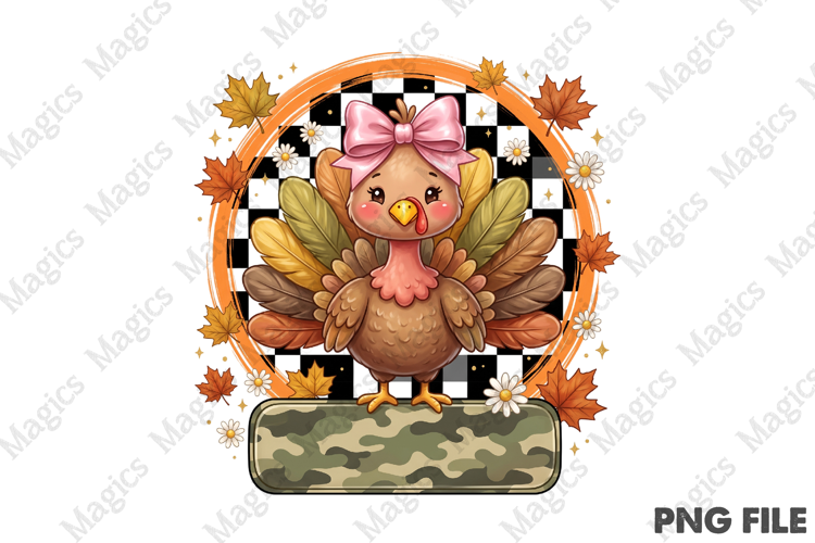Personalized Thanksgiving Turkey PNG