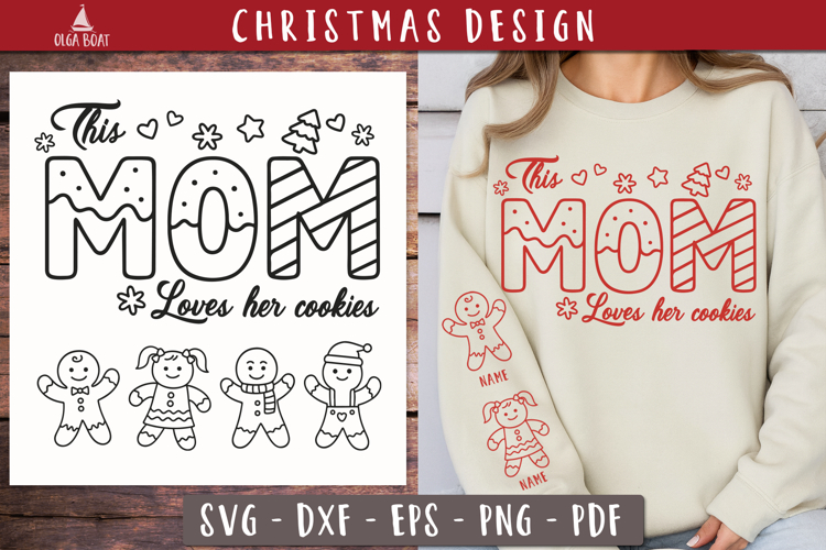 Personalized This Mom Loves Her Cookies SVG