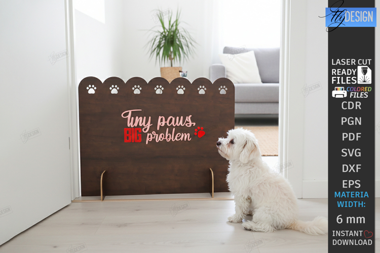 Pet Barrier Laser Cut | Pet Owner | Home Sign | Dog Stopper