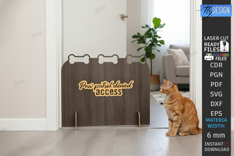 Pet Barrier Laser Cut | Pet Owner | Home Sign | Dog Stopper