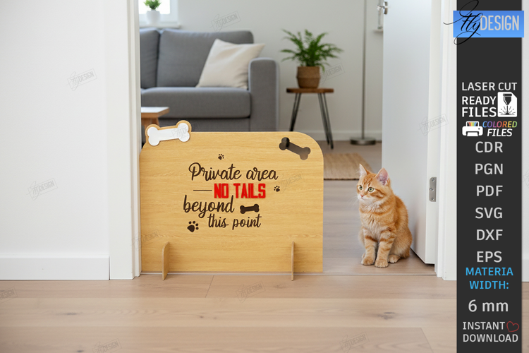 Pet Barrier Laser Cut | Pet Owner | Home Sign | Dog Stopper