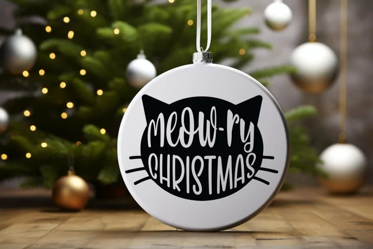 Meow-ry christmas SVG