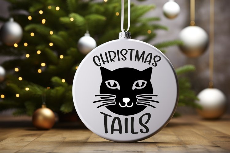 Christmas tails SVG