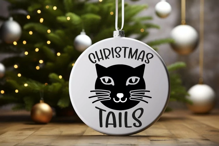 Christmas tails SVG