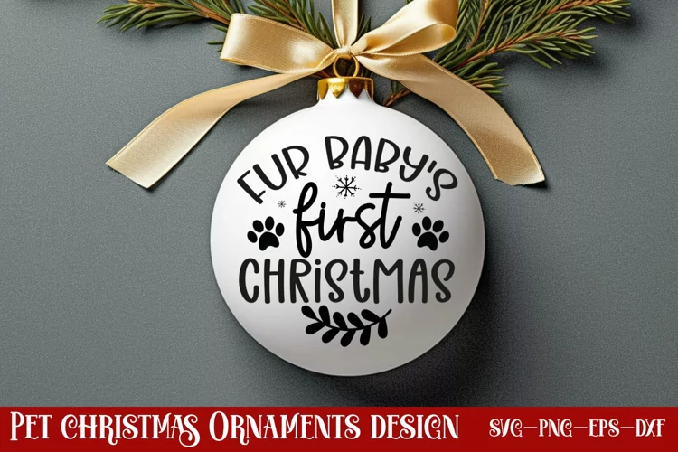 Fur baby first christmas SVG