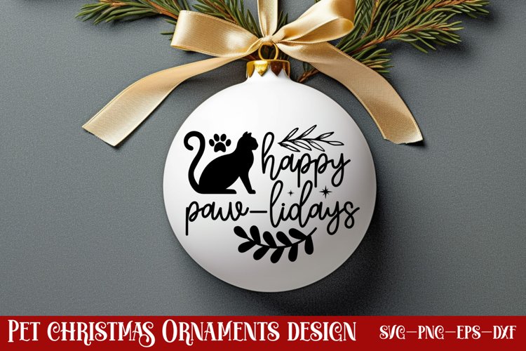 Happy paw-lidays SVG