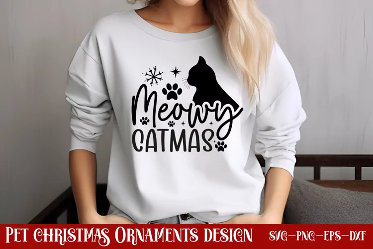 Meowy cat-mas SVG