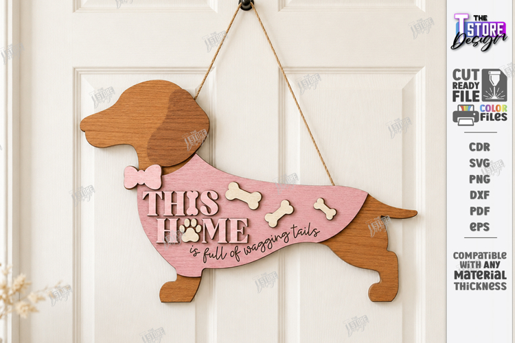 Pet Home Sign Laser Cut | Dog Wall Sign | Welcome Home Sign