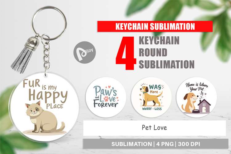 Keychain Pet Love Quotes