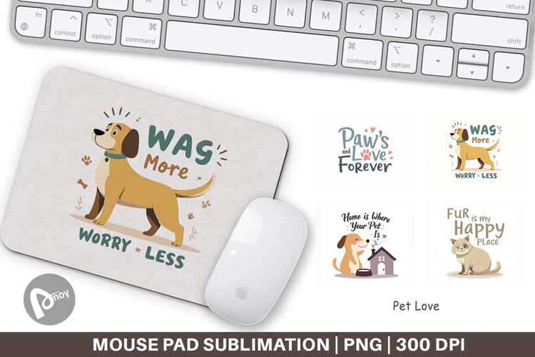 Mouse Pad Pet Love Quotes