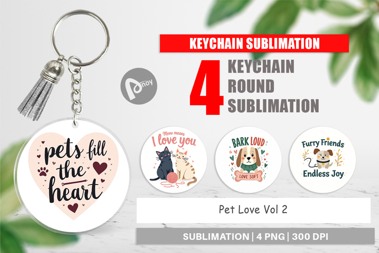 Keychain Pet Love Quotes