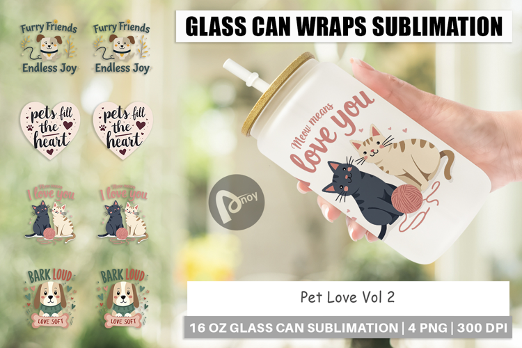 Glass Can Pet Love Quotes