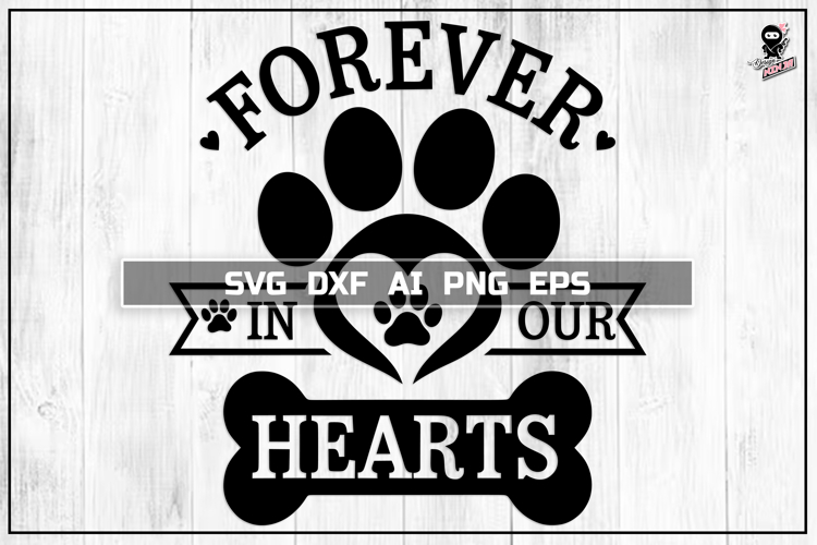Pet Memorial SVG, Cat/Dog Paw, Memorial Cut file decal