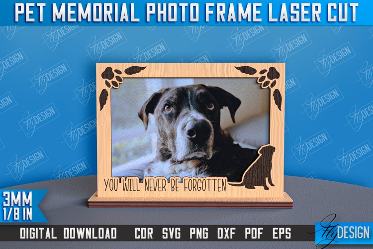 Pet Memorial Photo Frame Laser Cut | Animals Photo Frame