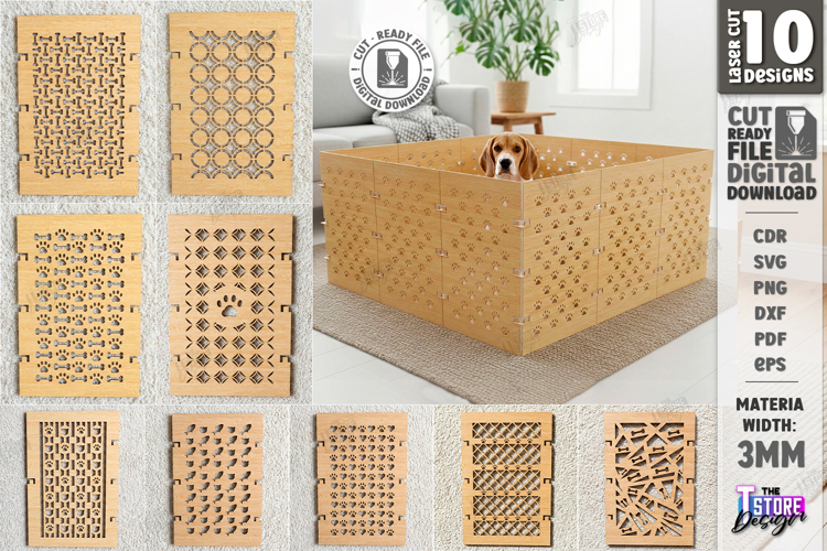 Pet Playpen Laser Bundle | Fence Panel | Puppy Exercise Pen