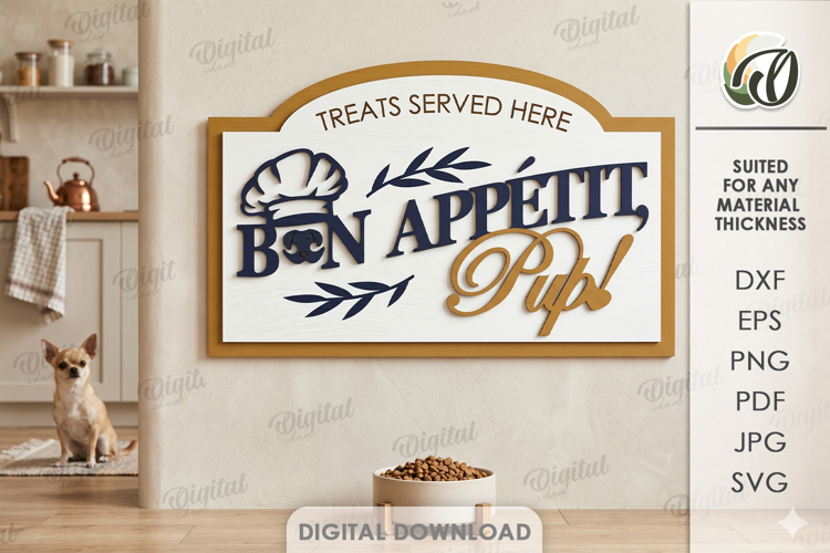 Pet Treat Wall SIgn Laser Cut. Wall Decor SVG