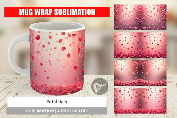 Mug Wrap Petal Rain