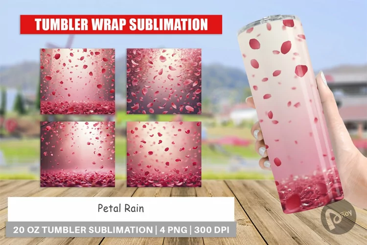 Tumbler Petal Rain