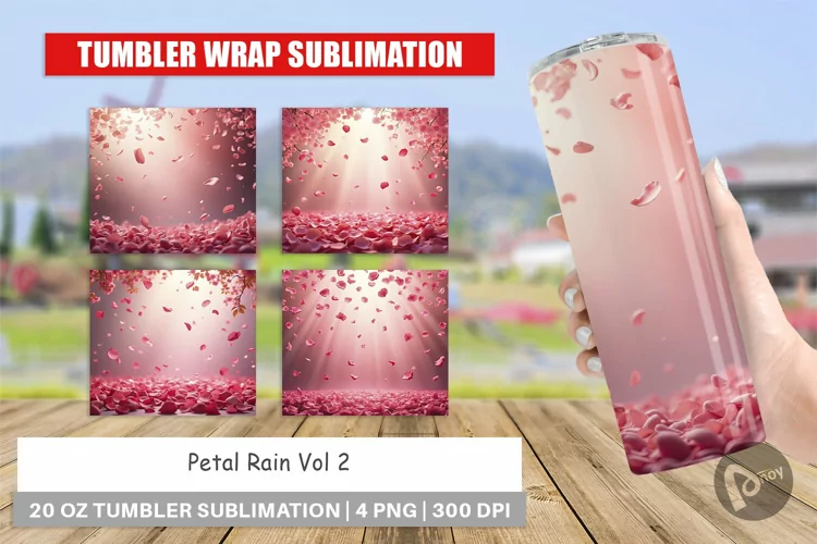 Tumbler Petal Rain